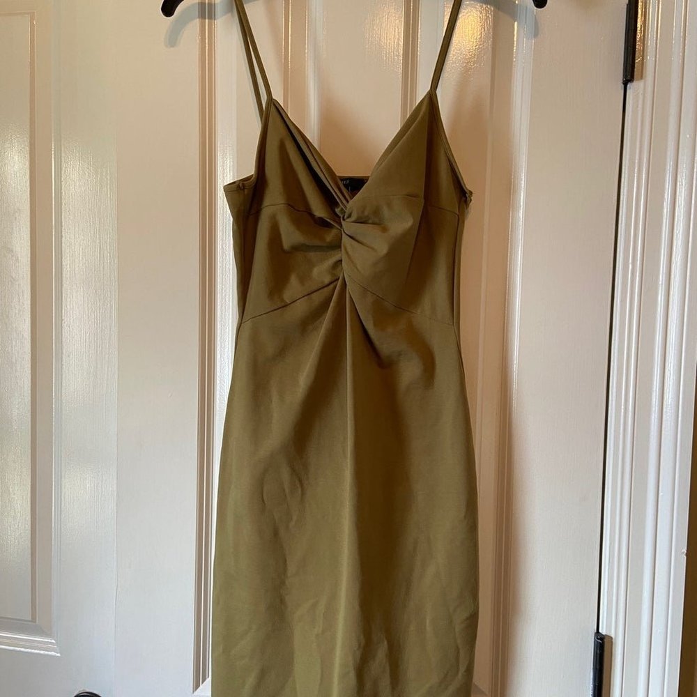 Olive green dress